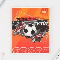 Тетрадь в клетку, 48 л., А5, на скрепке, блок №1 «Спорт» МИКС Тетрадь в клетку, 48 л., А5, на скрепке, блок №1 «Спорт» МИКС