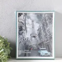 Фоторамка пластик 20х25 см "Данте" голубая лагуна 26х21х2,5 см