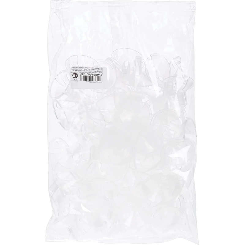 Зажимы Белые 100шт/уп