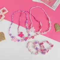 Набор детский &laquo;Выбражулька. Ромашки с бабочкой&raquo;, 2 предмета: бусы, браслет, МИКС