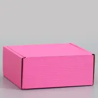 Коробка самосборная, розовая, для подарков, хранения и отправки посылок, 18&times;18&times;8 см
