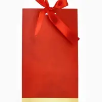 Пакет подарочный с лентой, упаковка, &laquo;Present&raquo;, 13&times;23&times;7 см