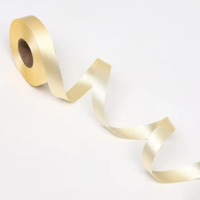 Лента для декора и подарков, шампань, 2 см х 45 м Лента для декора и подарков, шампань, 2 см х 45 м