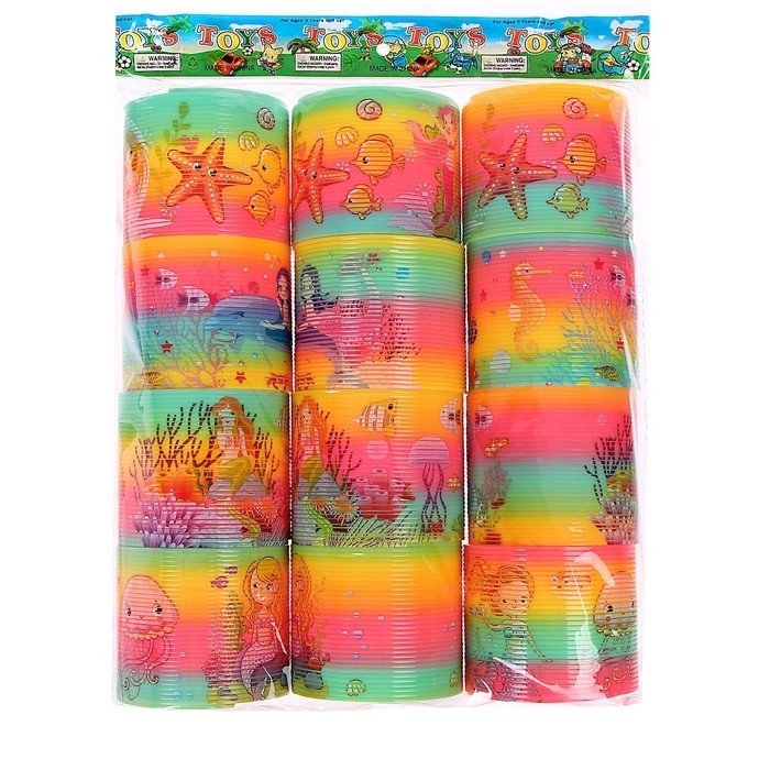 Пружинка радуга «Русалка», виды МИКС