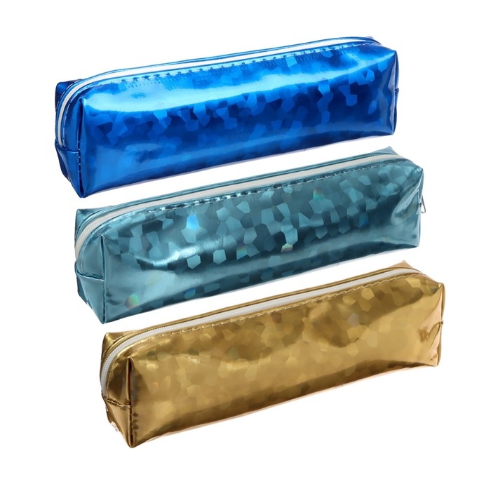 Пенал школьный на молнии Пенал школьный на молнии "Голография", МИКС