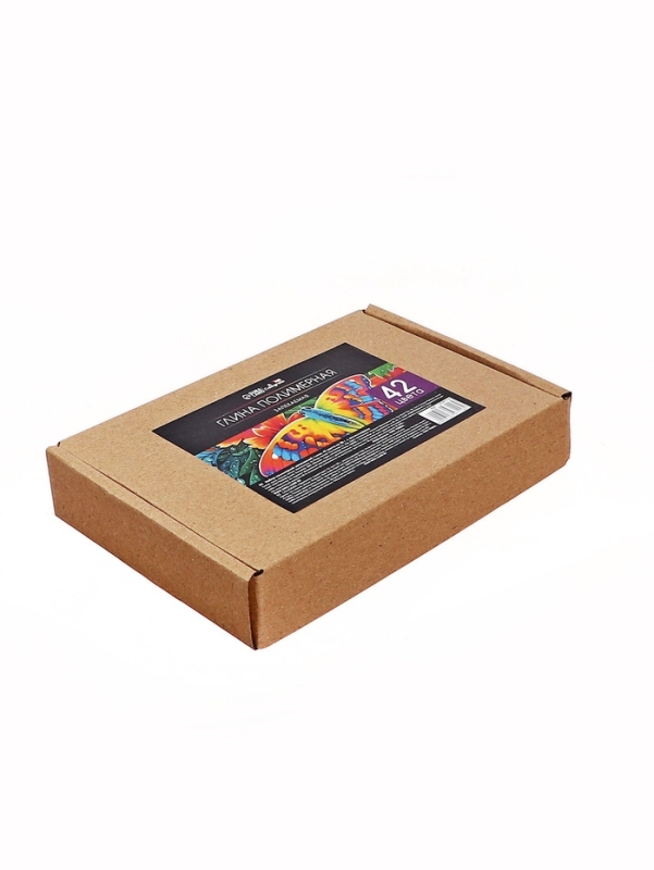 Набор глина полимерная запекаемая, 42 цвета по 20 г, с аксессуарами, в гофрокоробе Набор глина полимерная запекаемая, 42 цвета по 20 г, с аксессуарами, в гофрокоробе