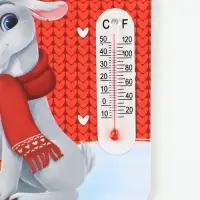 Магнит с термометром &laquo;Любви&raquo;, 9&times;9 см