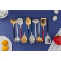 Лопатка из нержавеющей стали Magistro «Грэйс», длина 26 см, цвет ручки голубой, цвет головы золотой Лопатка из нержавеющей стали Magistro «Грэйс», длина 26 см, цвет ручки голубой, цвет головы золотой