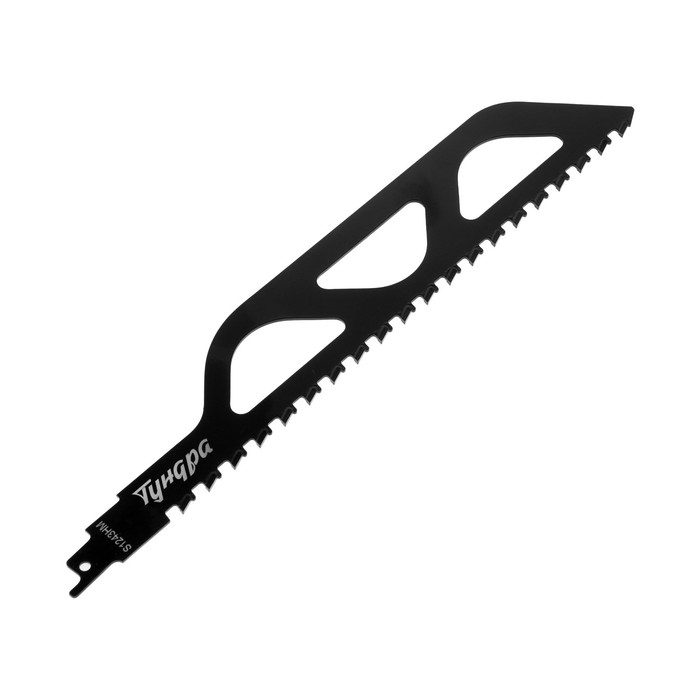 Полотно по газобетону для сабельной пилы ТУНДРА, сталь 65Mn, зубцы YG8, 305x50x1.5 мм Полотно по газобетону для сабельной пилы ТУНДРА, сталь 65Mn, зубцы YG8, 305x50x1.5 мм