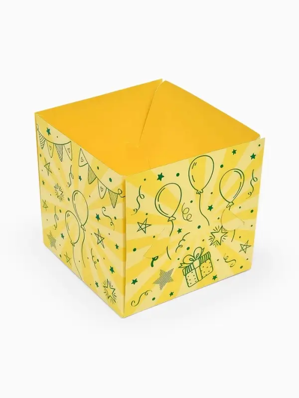 Бум-коробка подарочная с бабочками &laquo;Тебе подарочек&raquo;, 12&times;12&times;12 см