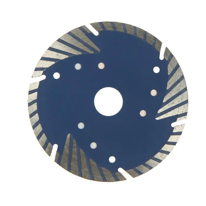 Диск алмазный отрезной ТУНДРА, TURBO-сегмент с защитными секторами, сухой рез, 125&times;22 мм