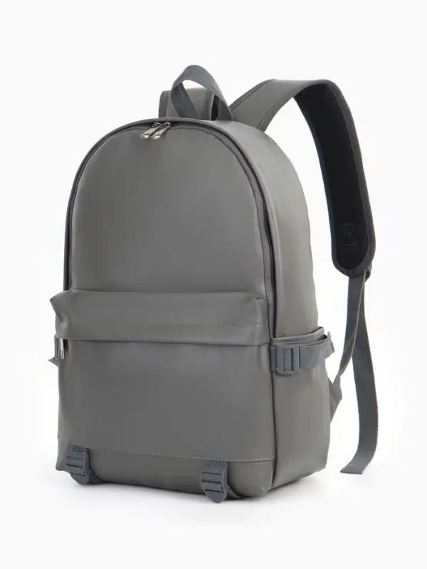 Рюкзак молодёжный на молнии, 3 кармана, размер 29&times;12&times;42 см, серый