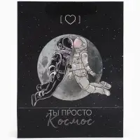 Пакет подарочный, упаковка, &laquo;Ты просто космос&raquo;, MS 18&times;23&times;10 см