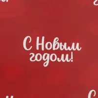 Бумага упаковочная глянцевая двухсторонняя &laquo;Вкусный Новый год&raquo;, 70&times;100 см