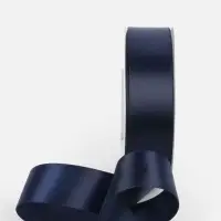 Лента атласная TEIRA, двухсторонняя, 25 мм, 25&plusmn;1 м, тёмно-синяя №330