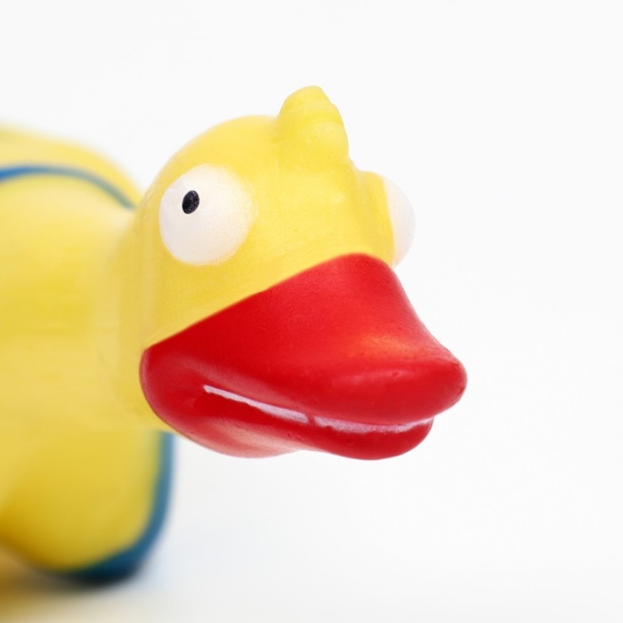 Игрушка пищащая Игрушка пищащая "Пляжная утка XL" для собак, 41 см, жёлтая