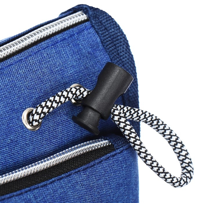 Пенал школьный на молнии Calligrata Пенал школьный на молнии Calligrata "Спорт", 2 отделения, синий