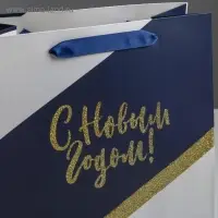 Пакет подарочный новогодний ламинированный «Удачи в Новом году», ML 23 х 27 х 11.5 см Пакет подарочный новогодний ламинированный «Удачи в Новом году», ML 23 х 27 х 11.5 см