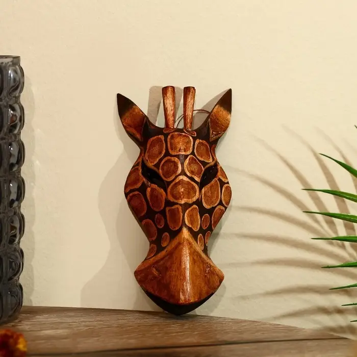 Маска Маска "Зебра" албезия 19х9х4 см