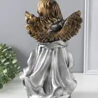 Фигура "Ангел в платье" большой" бронза 35х19х15 см