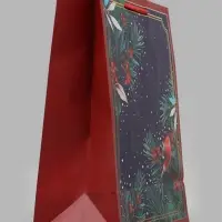 Пакет подарочный &laquo;Снегирь на ветке&raquo;, 26&times;12&times;32 см