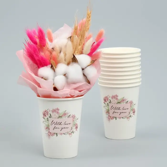 Стакан для цветов «Рамка цветочки», 350 мл Стакан для цветов «Рамка цветочки», 350 мл