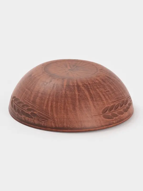 Салатник &laquo;Колос&lrm;&lrm;&raquo;, 1 л, 18.5&times;6 см, красная глина