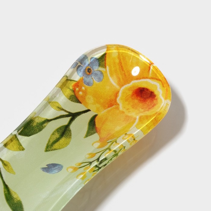 Подставка стеклянная под ложку Доляна «Акварель», 23,5×8,3×1,5 см Подставка стеклянная под ложку Доляна «Акварель», 23,5×8,3×1,5 см