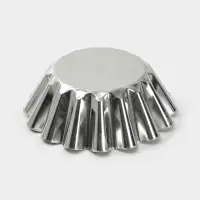 Форма для выпечки ромовой бабы, d=18.7 см, h=6.7 см, жесть, серебристая