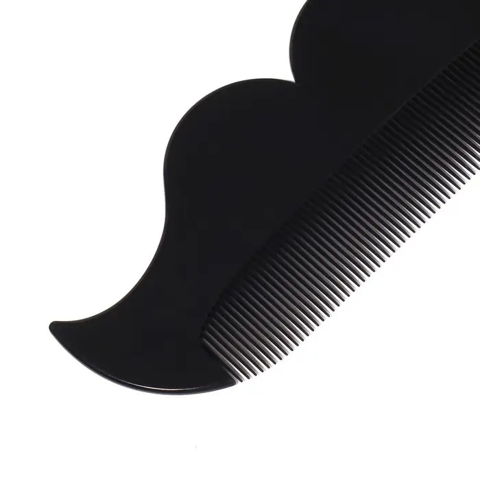 Расчёска-гребень для усов и бороды «УСЫ», 18×6.5 см, чёрная Расчёска-гребень для усов и бороды «УСЫ», 18×6.5 см, чёрная