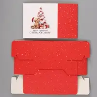Коробка подарочная складная &laquo;С Новым годом&raquo;, 14&times;14&times;8 см