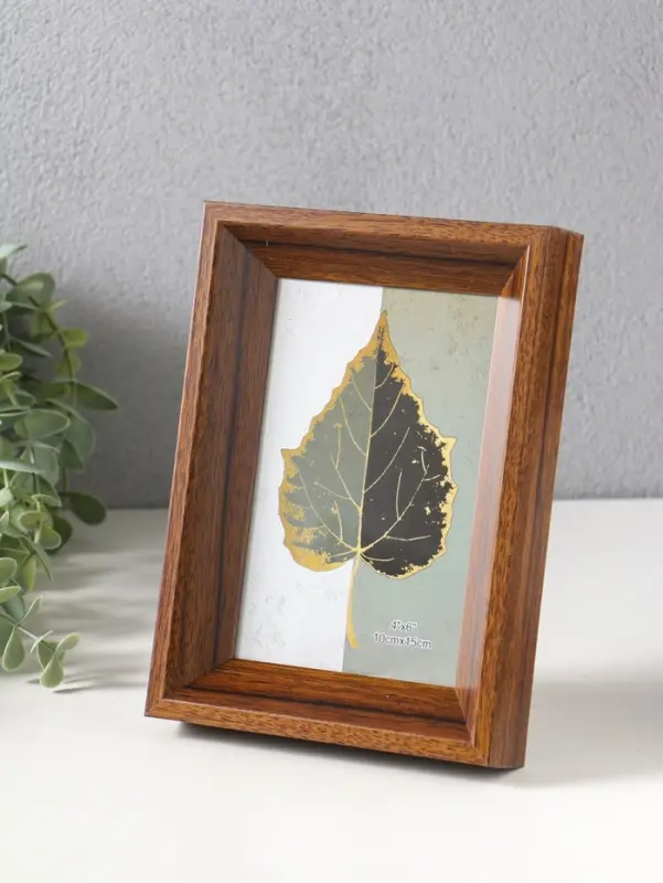 Фоторамка пластик 10х15 см "Прованс" тёмно-коричневый 19х13,7х3 см