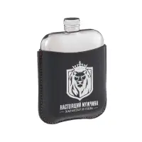 Фляжка &laquo;Настоящий мужчина&raquo;, нержавеющая сталь, 180 мл, 6 oz