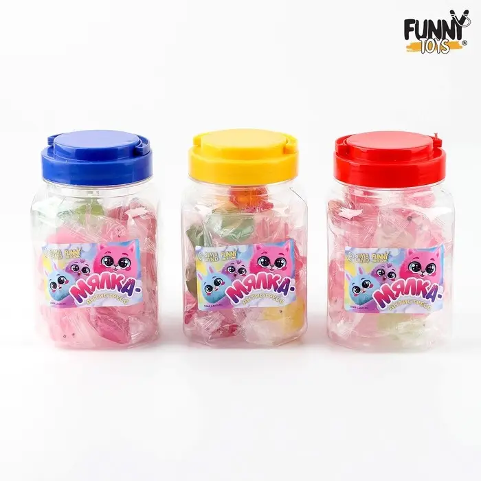 Антистресс сквиш мялка «Сияшки», в банке, МИКС Антистресс сквиш мялка «Сияшки», в банке, МИКС