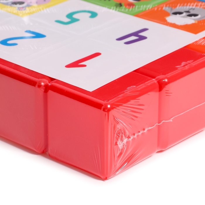 Набор цветных кубиков, с наклейками, 6 × 6 см, 20 штук, 3+ Набор цветных кубиков, с наклейками, 6 × 6 см, 20 штук, 3+