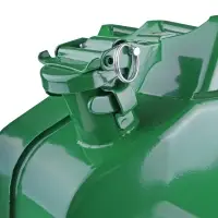 Канистра топливная металлическая вертикальная 20 Л (зелёная) AVS VJM-20