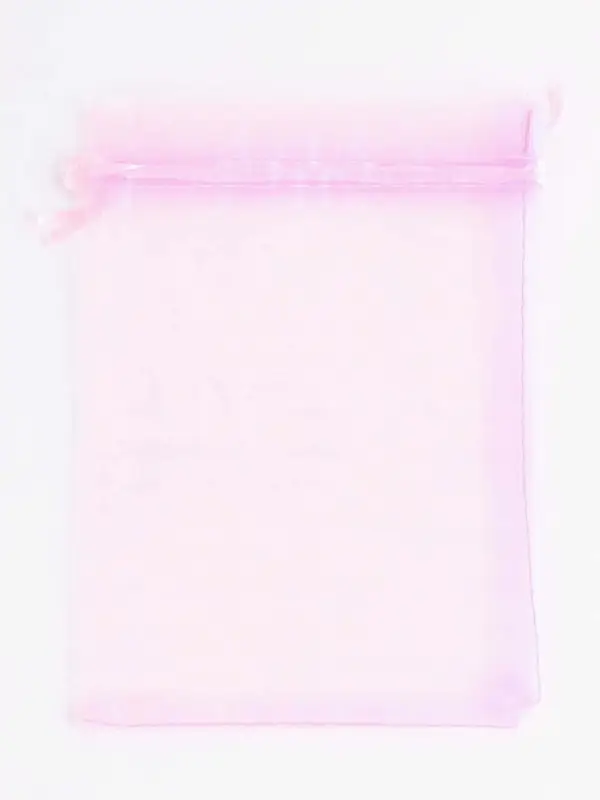 Кожаная подарочная сумочка для бижутерии и сувениров, розовая с мешочком, 14&times;6.5&times;12.8 см