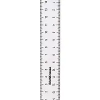 Линейка 15 см ErichKrause Clear, прозрачная