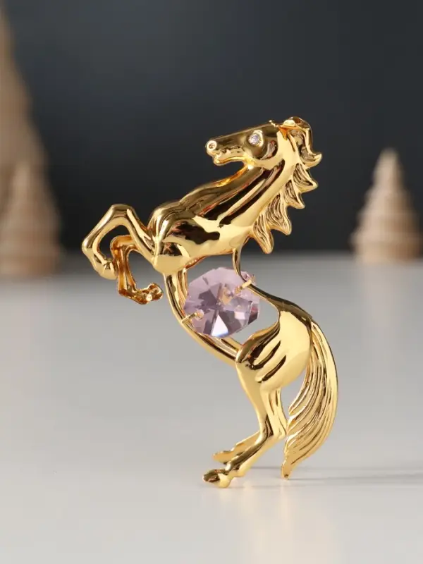 Сувенир Лошадь с 2-мя розовыми хрусталиками, 5,5х2х8 см. Сувенир Лошадь с 2-мя розовыми хрусталиками, 5,5х2х8 см.