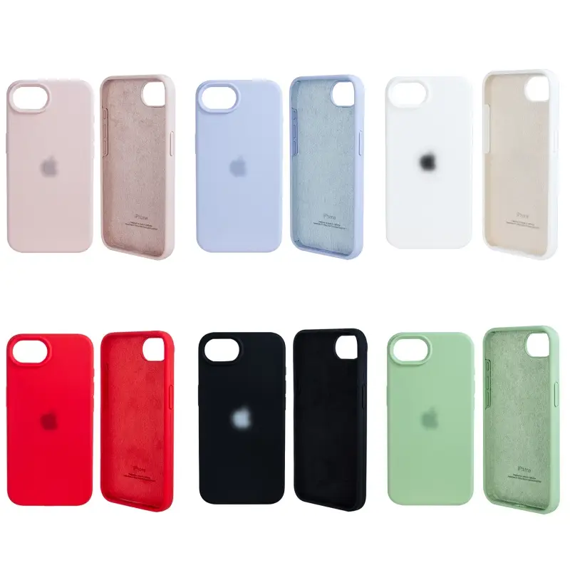 Чехол для iPhone 16e Silicone Сase APL WS (с лого)