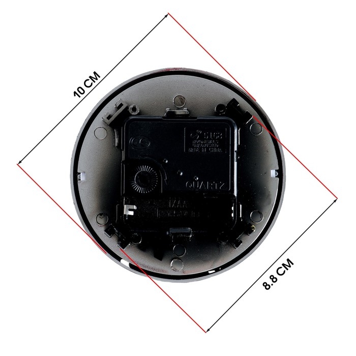 Циферблат  d-10 см, 1 АА, механизм 5168, дискретный ход