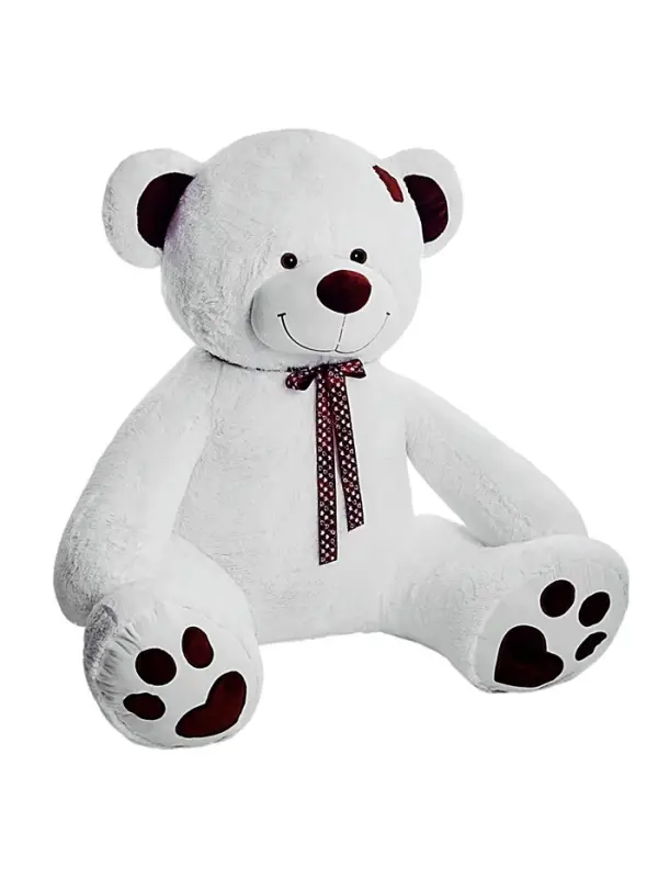 Мягкая игрушка &laquo;Медведь Тони с бантом&raquo;, белая, 60 (117) см, бант МИКС