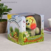 Растущий подарок травка Экоживчик "Черепаха" в подарочной упаковке МИКС