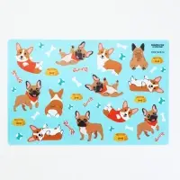 Коврик под миску &laquo;Много песиков&raquo;, 43&times;28 см