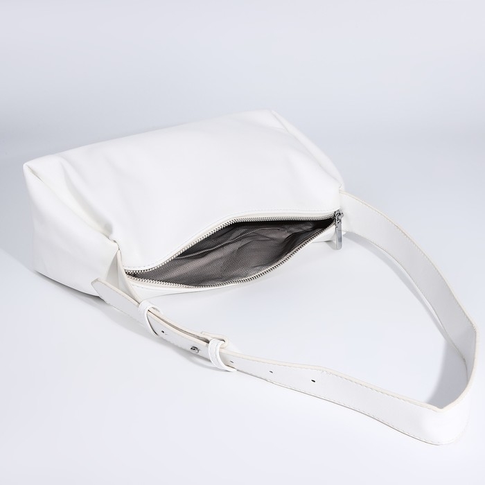 Кросс-боди на молнии, цвет белый Кросс-боди на молнии, цвет белый