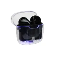 Наушники беспроводные Mybit Pro13, TWS, вкладыши, Bluetooth 5.0, 30/180 мАч, чёрные в прозрачном кейсе
