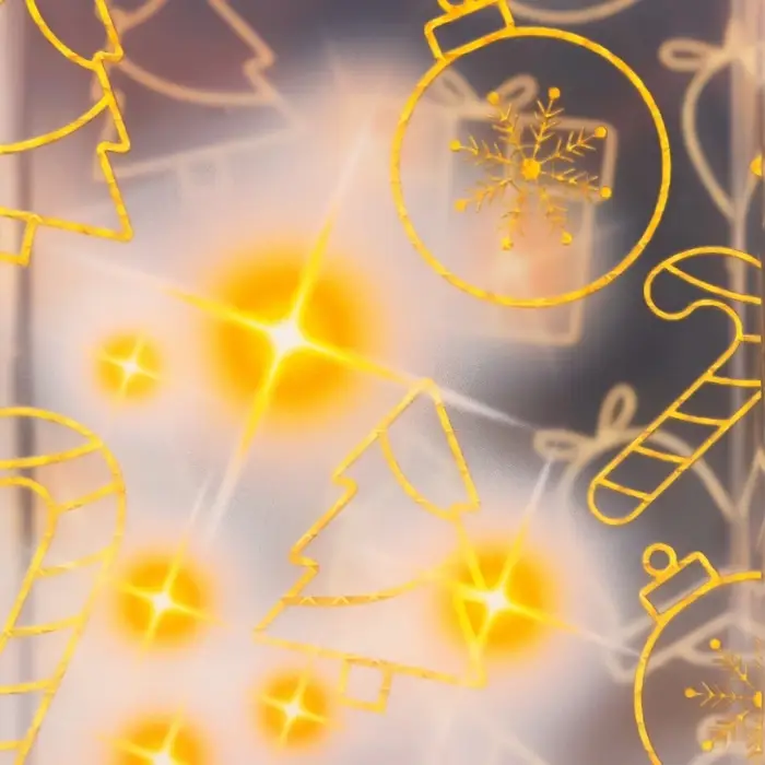 Коробка подарочная новогодняя складная ПВХ «Загадай желание» 12×7×7 см