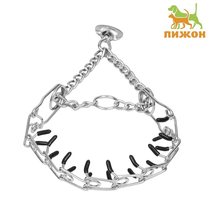 Ошейник - полуудавка строгий с защитными колпачками, 45 см х 2,5 мм Ошейник - полуудавка строгий с защитными колпачками, 45 см х 2,5 мм