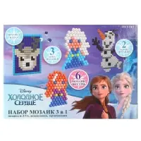 Мозаика 3 в 1 &laquo;Холодное сердце&raquo;, аквамозаика, термомозаика и мозаика из EVA, 4+