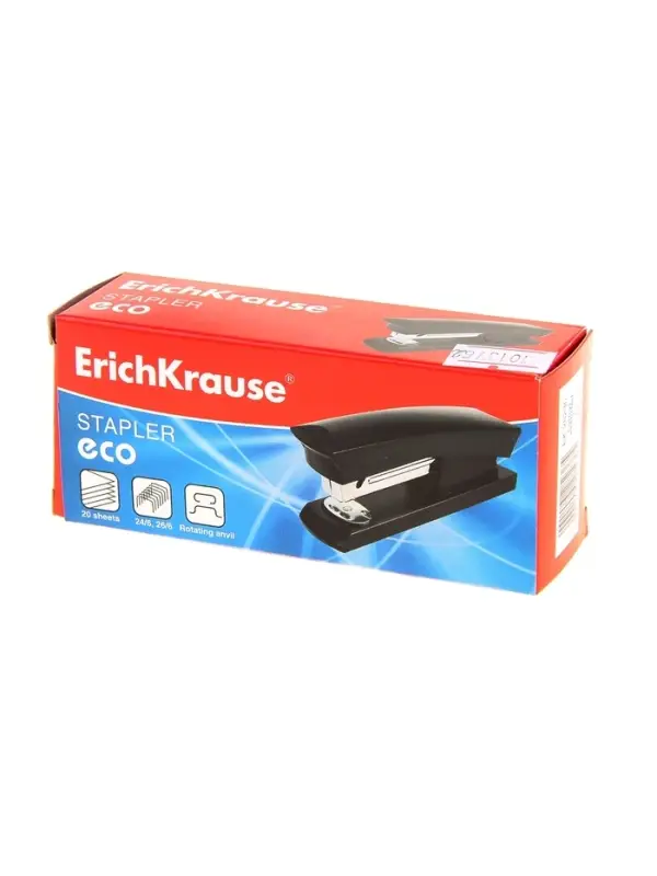 Степлер ErichKrause ECO № 24/6 и 26/6, до 30 листов, микс